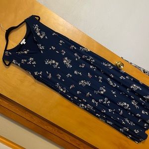 💙🤎 Navy flowered J.Jill Maci dress - XL